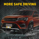 Emergency LED Strobe Lights, 18 Flash Modes 24LED Flashing Strobe Light Bar Amber White For Car Truck Van Construction Off Road Vehicle Trailer