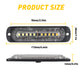 Emergency LED Strobe Lights, 18 Flash Modes Flashing Strobe Light Bar Amber White For Car Truck Van Construction Off Road Vehicle Trailer