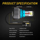 Error Free 912 921 T15 LED Bulbs 2000 Lumens Bright CSP 9-SMD Plug and Play for Backup Reverse Lights