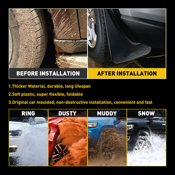 Fit for 11-20 Jeep Grand Cherokee Mud Flaps for Front or Rear Auto Accessories