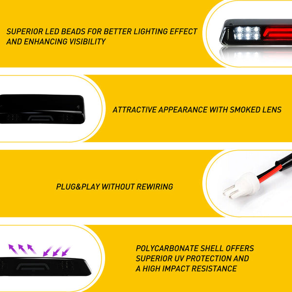 Fit For 2004-2008 F150 LED Third Brake Light Rear Cargo Lamp (Smoke)