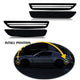 For 10-14 Ford Mustang LED Front & Rear Fender Side Marker Light Smoke Lens, White
