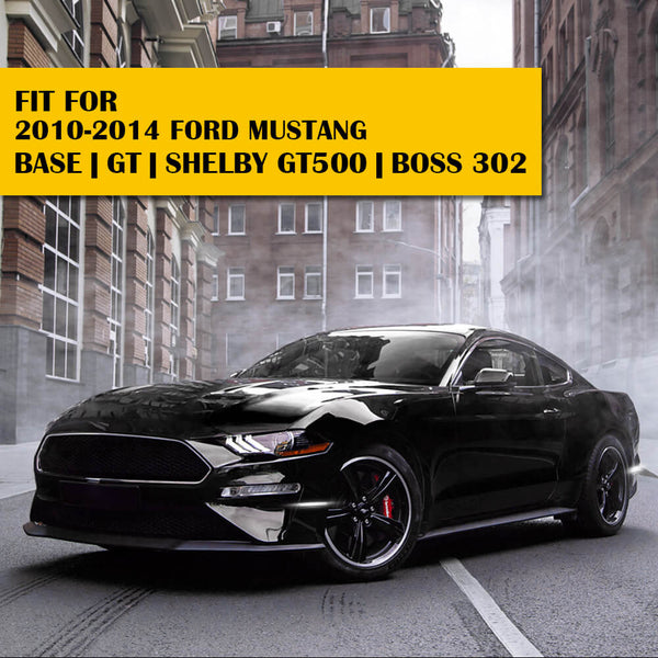 For 10-14 Ford Mustang LED Front & Rear Fender Side Marker Light Smoke Lens, White