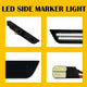 For 10-15 Chevy Camaro Side Marker Light White LED Front Rear Bumper Lamp