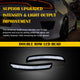 For 15-22 Dodge Charger White LED Front & Rear Side Marker Lights, 4pcs