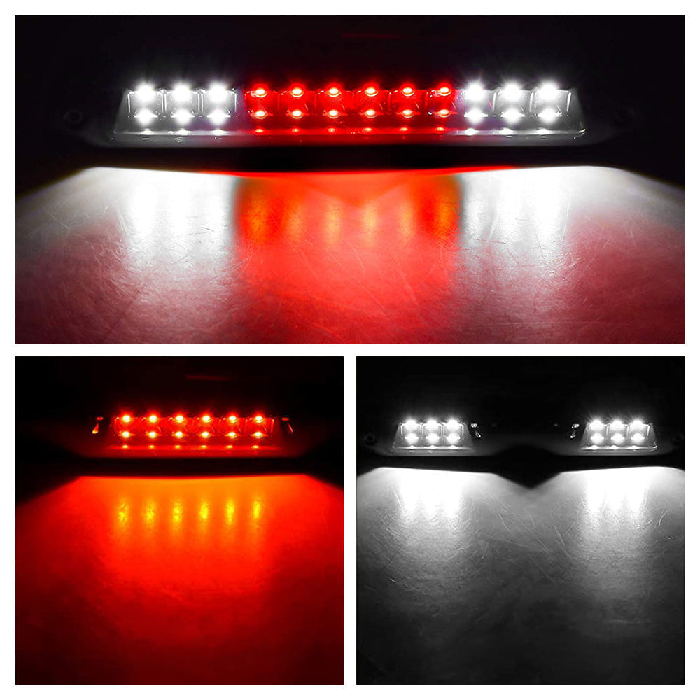 RAM 1500 LED 3ème feu stop pour 2019 2020 2021 2022 2023 2024 2025 RAM 1500 Rebel HFE Laramie Lentille rouge Troisième feu stop à montage haut Feux de frein arrière avec joints en mousse