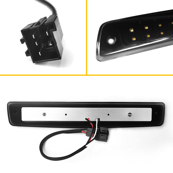 For 1994-2001 Dodge Ram 1500/2500/3500 Smoke 3rd LED Brake Light Cargo Lamp High Mount Brake Light Replacement (Switchable Cargo/Brake Light)