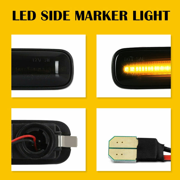 For 1996-2000 Honda Civic Ballade Dynamic LED Side Marker Turn Signal Light, 2pcs