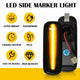 For 1996-2000 Honda Civic Ballade Dynamic LED Side Marker Turn Signal Light, 2pcs