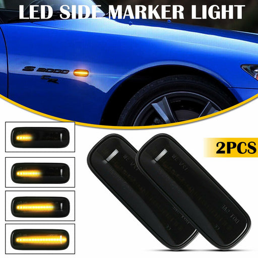 For 1996-2000 Honda Civic Ballade Dynamic LED Side Marker Turn Signal Light, 2pcs