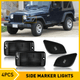 For 1997-2006 Jeep Wrangler TJ Front Bumper Turn Signal / Side Marker Light Housing Kit