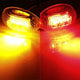 For 1999-2010 Ford F350 F450 F550 Super Duty Truck Amber/Red Dually Bed Fender LED Side Marker Lights Kit