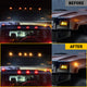 For 2003-2009 HUMMER H2 Front Rear LED Side Marker Light Kit Amber/Red, 4pcs