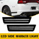 For 2008-2014 Challenger And 11-14 Charger LED Front Rear Side Marker Lights, White