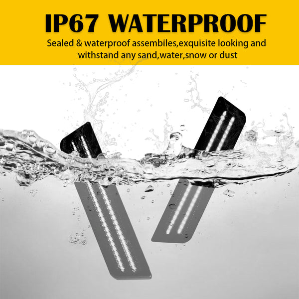 For 2008-2014 Challenger And 11-14 Charger LED Rear Side Marker Lights, White