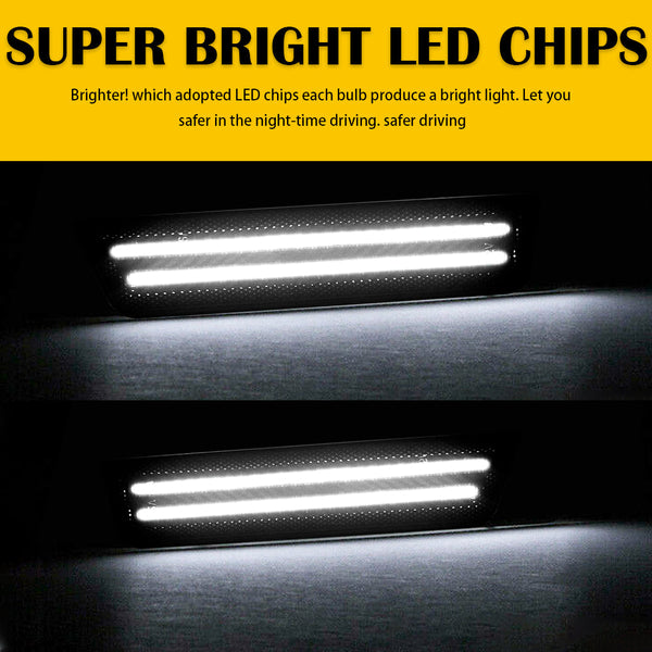 For 2008-2014 Challenger And 11-14 Charger LED Rear Side Marker Lights, White