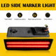 For 2008-2014 Dodge Challenger Smoke Front & Rear Bumper Side Marker Lights
