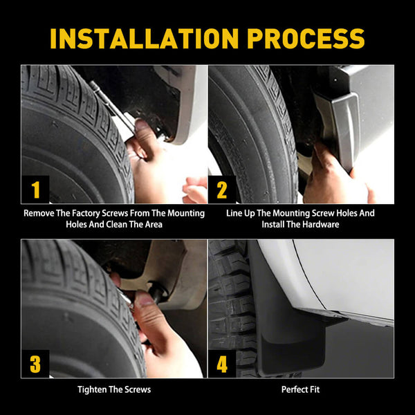 For 2020-2021 Toyota Corolla Mud Flaps 4pcs Fits 4door Sedan (Not Fit Trek Hybrid)