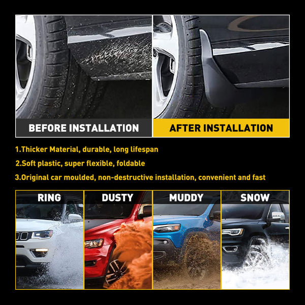 For 2020-2021 Toyota Corolla Mud Flaps 4pcs Fits 4door Sedan (Not Fit Trek Hybrid)