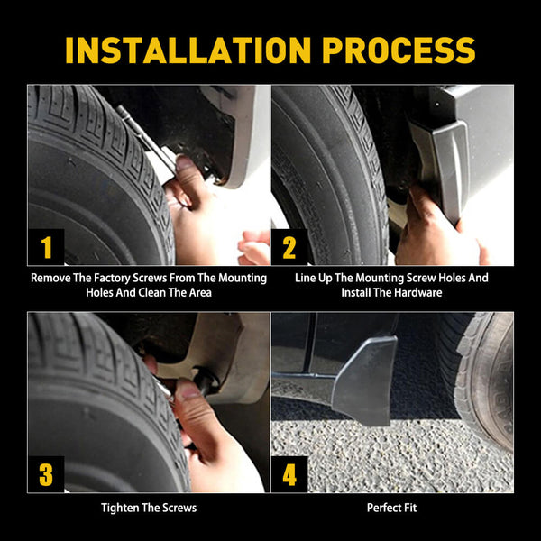 For Honda Accord Mud Flaps Fits 03-07 Accord Sedan 4-Door (4pcs)