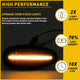 Front Bumper Amber LED Side Marker Light For 2001-2017 Mitsubishi Models