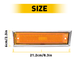 Front Bumper Side Marker Light Housing Assembly Chrome Bezel Compatible with Chevrolet, GMC, etc
