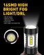 H10 LED Fog Light Bulbs, 3600 Lumens, 9140/9145 led bulbs Max 80W 6500K Xenon White