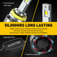 H11 H8 H9 LED Headlight Bulbs, 120W 24000 Lumens Per Set, 700% Brighter, 6500K Cool White