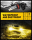 H11/H8 LED Fog Light Bulbs, 3000K Golden Yellow Light, Super Penetration, LED CSP Chips