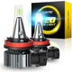 H11 H8 LED Fog Light Bulbs 8000K Ice Blue Cool Appearance Upgraded Brightness Penetration