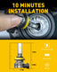 H11 H8 LED Fog Light Bulbs, Fanless Design, 6000 Lumens 6000K White
