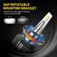 H11/H9/H8 LED High&Low Beam Forward Lighting Bulbs , 80W 16,000 Lumens Super Bright, Mini Sized Ultra with Cooling Fan