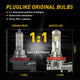 H11 H9 LED Bulbs Forward High Beam and Low Beam 12000LM CANBUS 6000K White