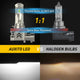H11 H9 LED Bulbs Forward High Beam and Low Beam 12000LM CANBUS 6000K White