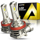 H11 H9 LED Bulbs Forward High Beam and Low Beam 12000LM CANBUS 6000K White