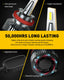 H11B LED Light Bulbs, 400% Brighter, Mini Size, 80W 16,000LM Per Pair, CanBus Ready, Beam Adjustable Lamp