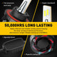 H13 80W 16,000LM High & Low Dual Beam LED Forward Bulbs, 6500K White, Mini Size Design