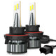H13/9008 LED Bulbs, 16000LM Dual Beam LED Bulbs, 6500K Eye-Protection White, Quick Installation Halogen Replacement