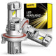 H13(9008) LED Bulbs 60W 12000LM Dual Beam, Forward High Beam and Low Beam, 6500K Xenon White