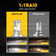 H4/9003/HB2 Wireless LED High&Low Beam Forward Lighting Bulbs, 12,000LM/Set 52W Bulbs