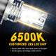 H4/9003/HB2 Wireless LED High&Low Beam Forward Lighting Bulbs, 12,000LM/Set 52W Bulbs
