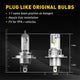 H4 9003 LED Bulb HB2 Headlight Bulbs, 15000LM Per Set 6500K Xenon White for High and Low Beam