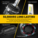 H7 LED Bulbs with Retainer Adapter for VW BMW Mercedes Benz 16000LM 6500K