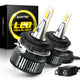 H7 LED Bulbs with Retainer Adapter for VW BMW Mercedes Benz 16000LM 6500K