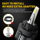 H7 LED Bulbs with Retainer Adapter for VW Polo MK5(2010-2017), Touran(2010-2018) 16000LM 6500K