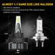 H7 LED Bulbs with Retainer Adapter for VW Polo MK5(2010-2017), Touran(2010-2018) 16000LM 6500K