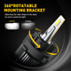 H7 LED Bulbs with Retainer Adapter for VW Polo MK5(2010-2017), Touran(2010-2018) 16000LM 6500K