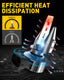 H8 H11 H16 LED Fog Light Bulb, Cool White, Super Penetration, LED CSP Chips, 4000 Lumens Per Pair