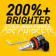 H8 H11 LED Fog Light Bulbs 4000 Lumens with CSP Chipsets Golden Yellow for DRL or Fog Lights Lamp Replacement