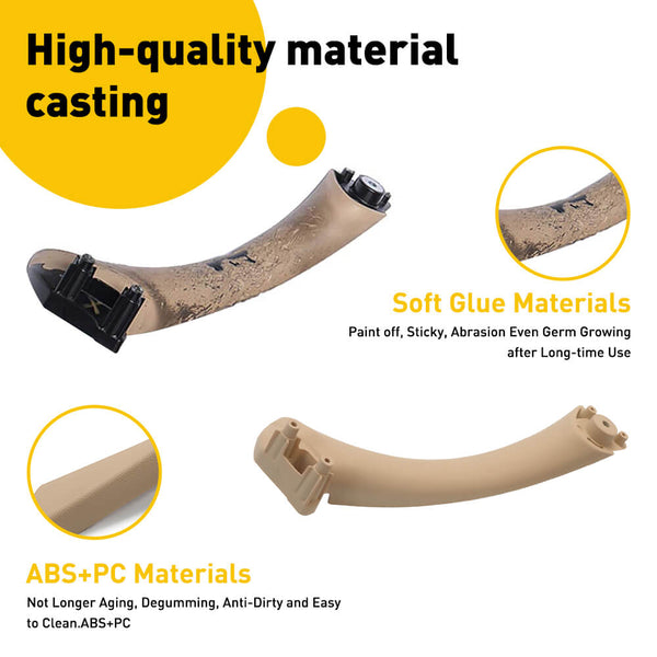 Interior Door Handle Right Front and Right Rear Door Handle Replacements for 2004-2012 BMW